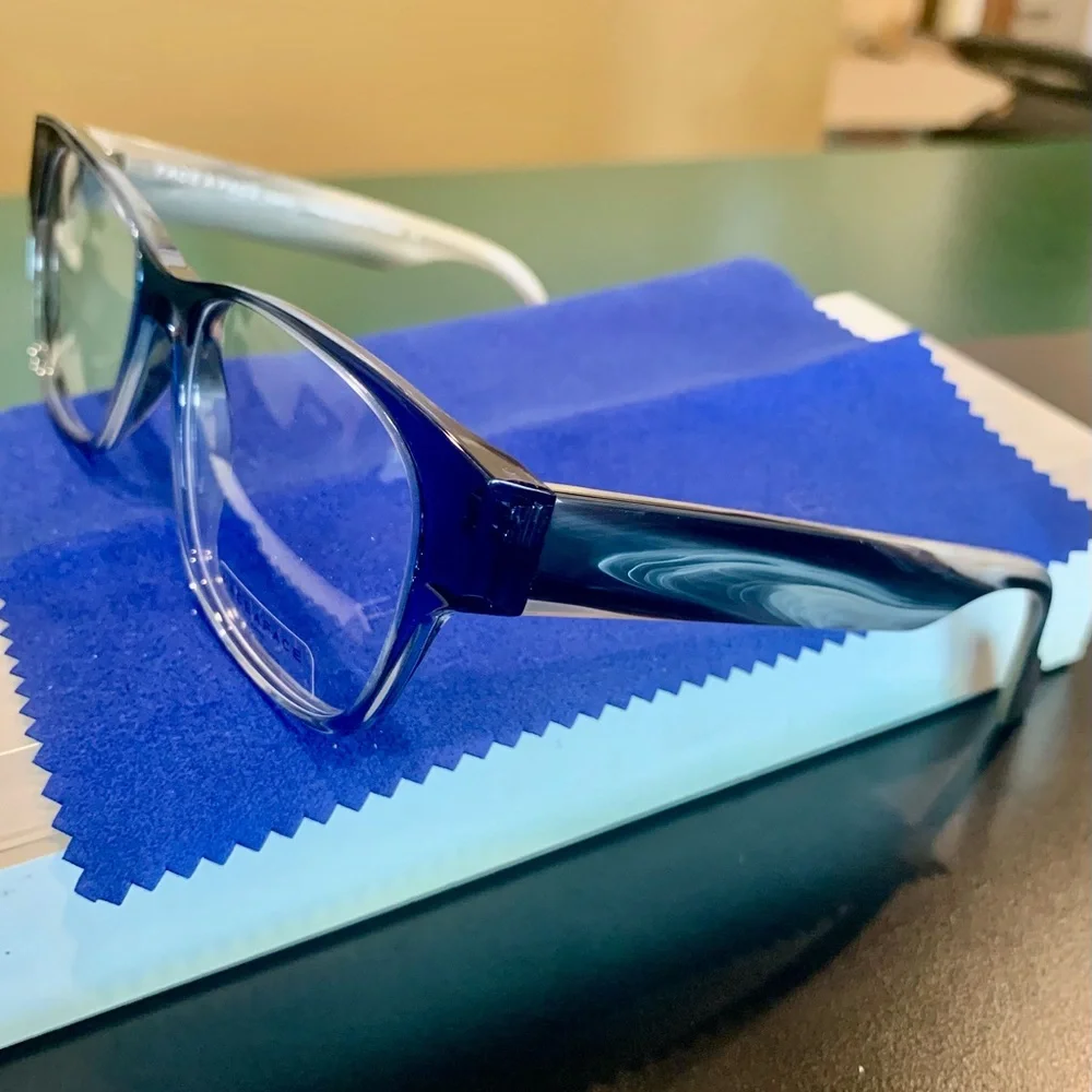 FACE A FACE JAMES 1 Col. 2674 Blue & Beige 53mm Square Eyeglasses